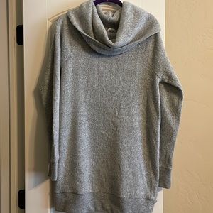 Tunic style cowl sweater
